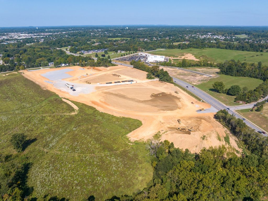 The Elizabethtown clinic site from the far side in September 2026